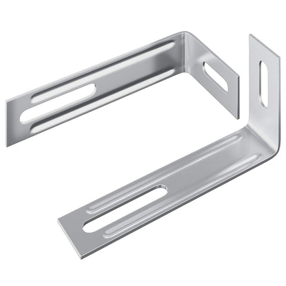 Anti Tip Beugel Effen 2 pcs Zilver 74,5 x 15 x 32 mm IJzer