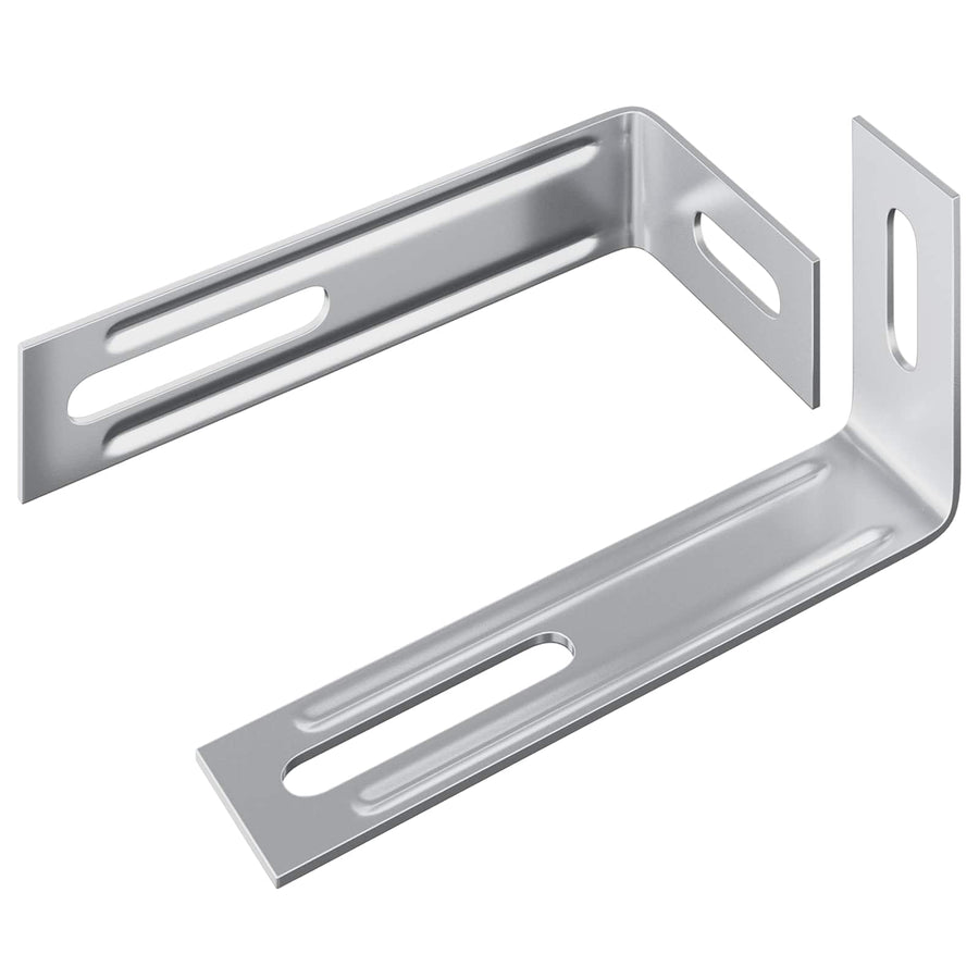 Anti Tip Beugel Effen 2 pcs Zilver 74,5 x 15 x 32 mm IJzer