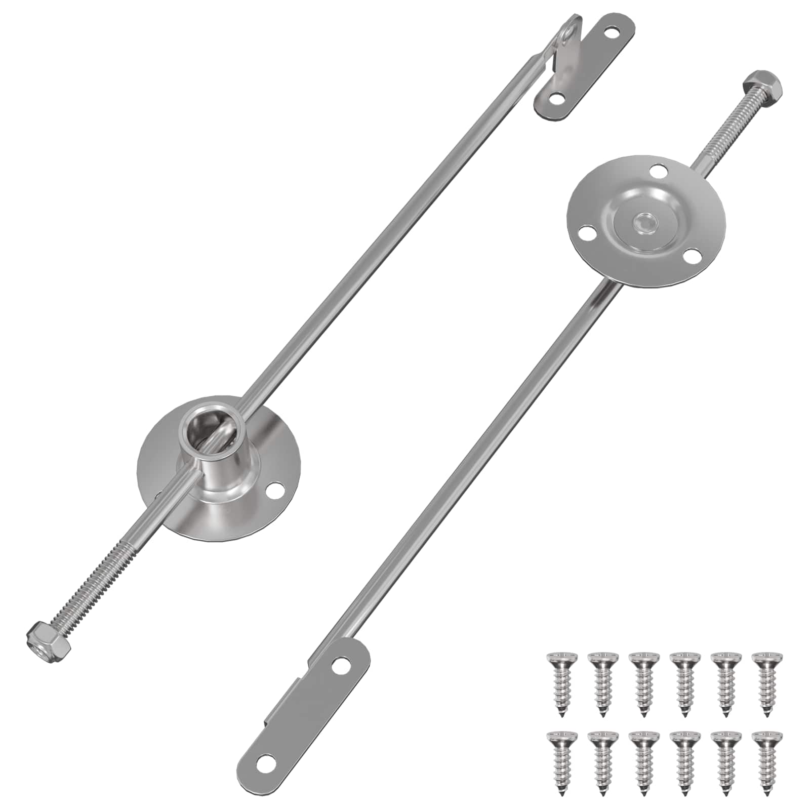 Gasveer 2 pcs Zilver 190 mm IJzer