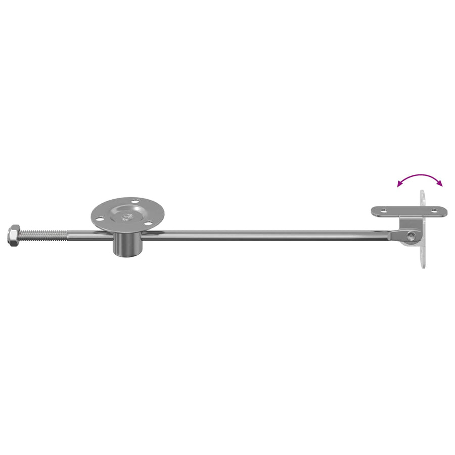 Gasveer 2 pcs Zilver 190 mm IJzer
