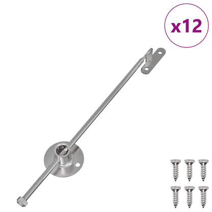 Gasveer 12 pcs Zilver 190 mm IJzer