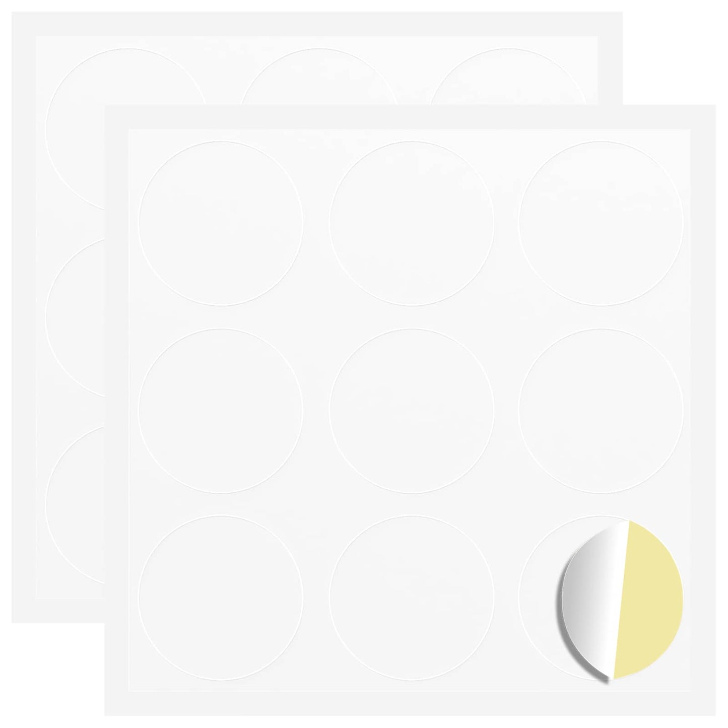 Sticker 2 pcs Wit Ø 20 x 0,5 mm Papier