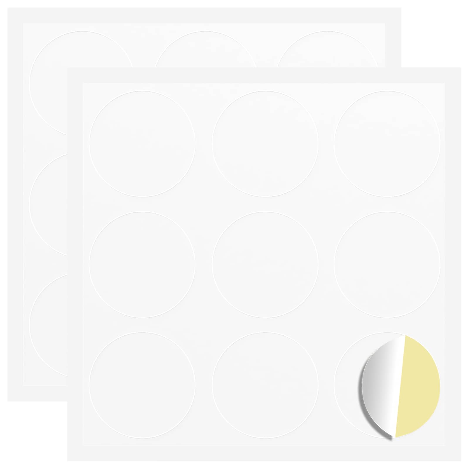 Sticker 2 pcs Wit Ø 20 x 0,5 mm Papier