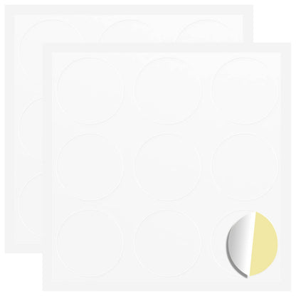 Sticker 2 pcs Wit Ø 20 x 0,5 mm Papier