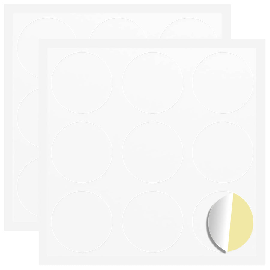 Sticker 2 pcs Wit Ø 20 x 0,5 mm Papier