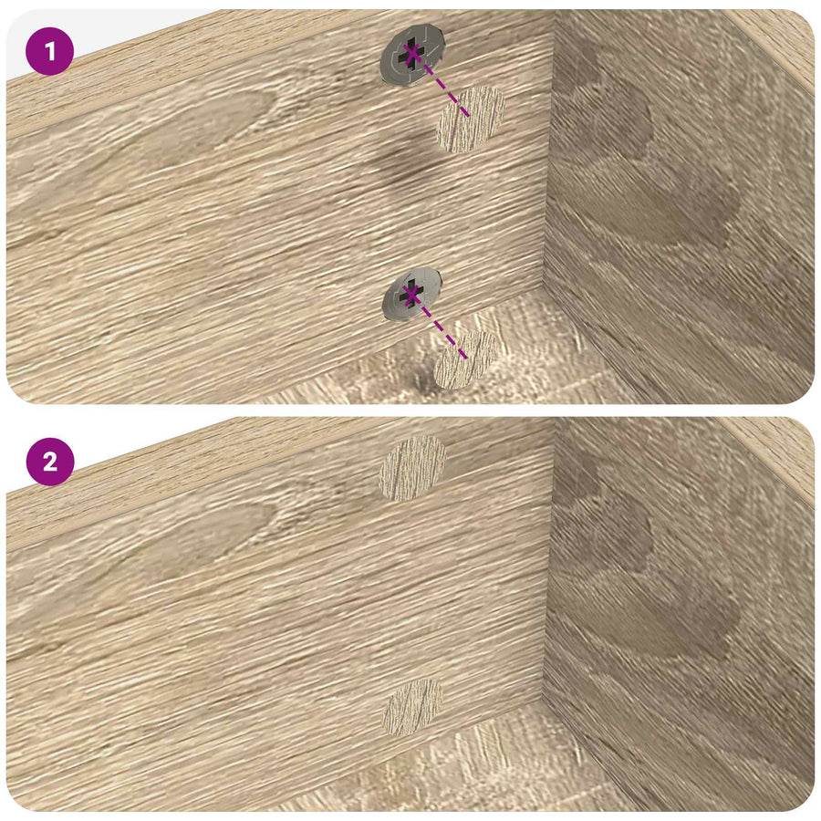 Zelfklevende Schroefhoes 2 pcs Sonoma Eiken Ø 20 x 0,5 mm