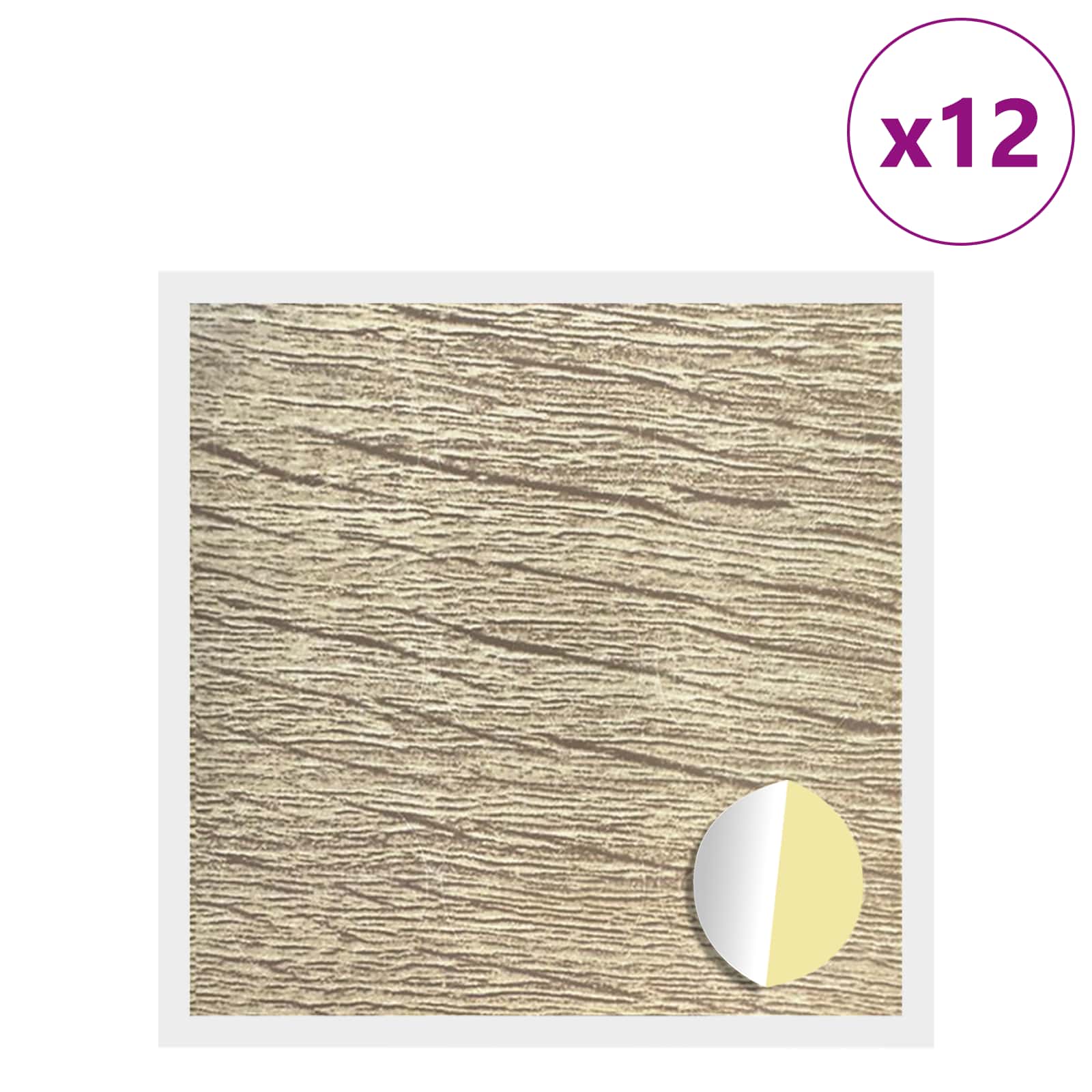 Zelfklevende Schroefhoes 12 pcs Sonoma Eiken Ø 20 x 0,5 mm