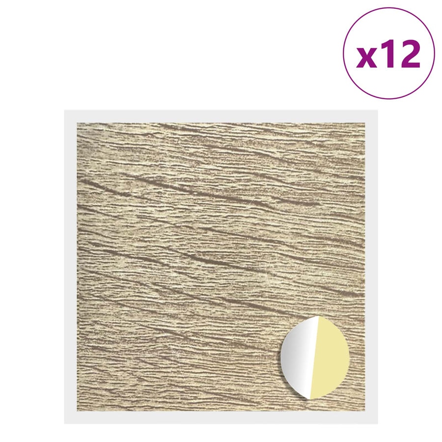 Zelfklevende Schroefhoes 12 pcs Sonoma Eiken Ø 20 x 0,5 mm