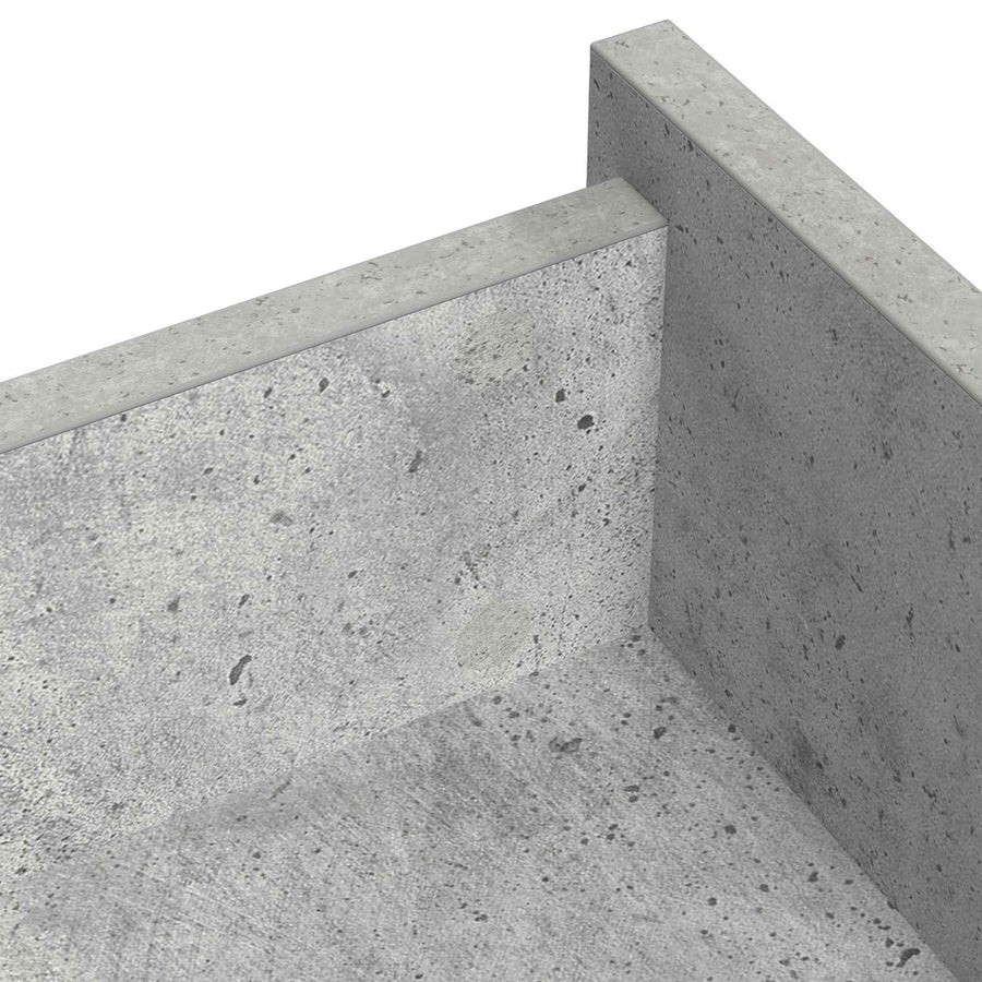 Zelfklevende Schroefhoes 2 pcs Beton Grijs Ø 20 x 0,5 mm