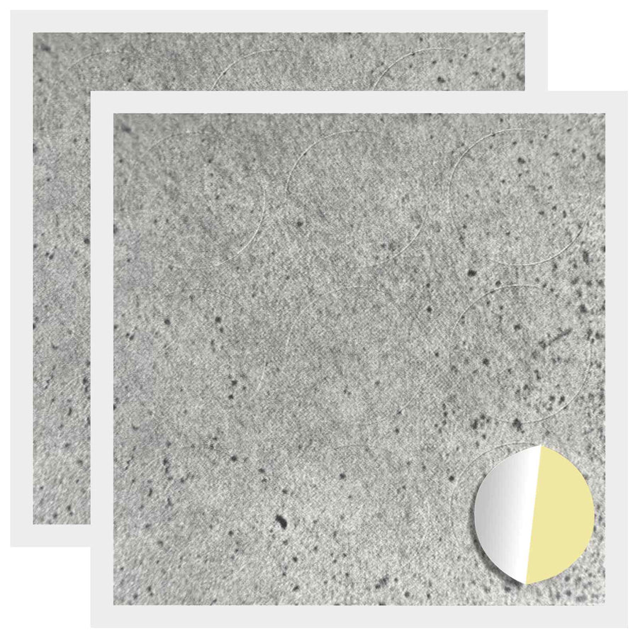 Zelfklevende Schroefhoes 2 pcs Beton Grijs Ø 20 x 0,5 mm