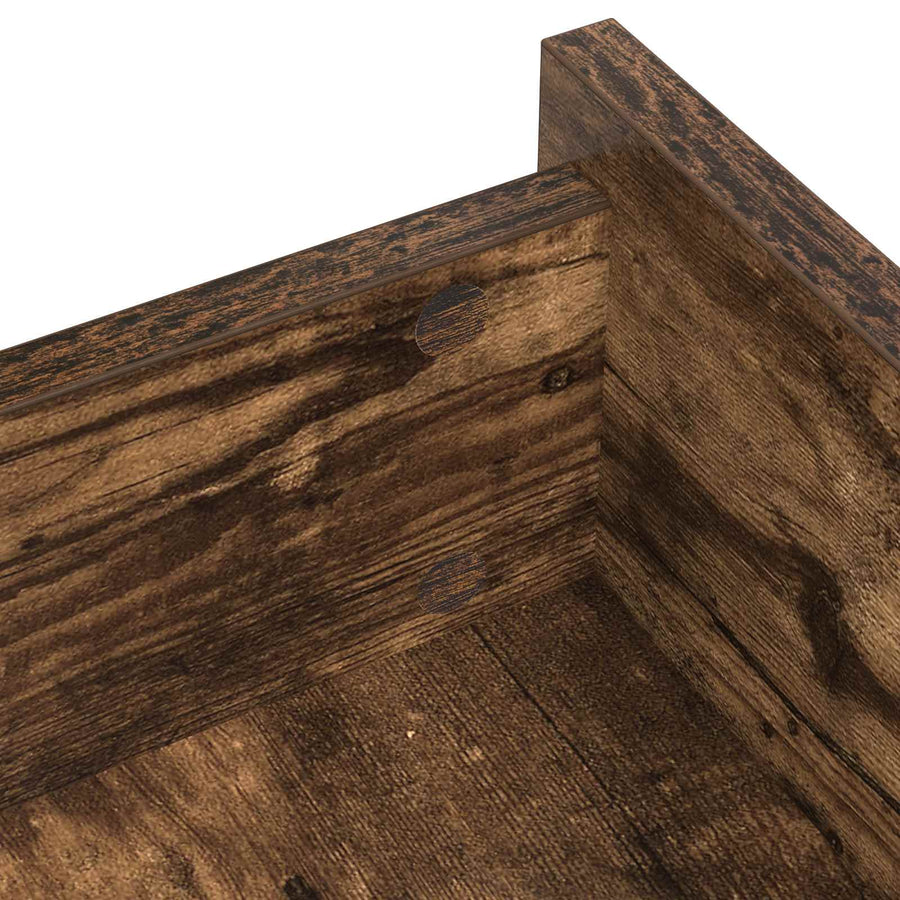 Zelfklevende Schroefhoes 2 pcs Gerookt eiken Ø 20 x 0,5 mm