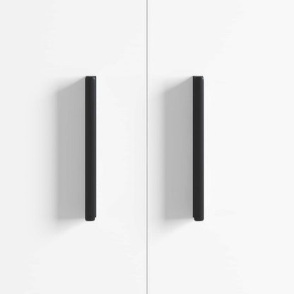 Handvat 2 pcs Zwart 106 x 7,4 x 15,5 mm Aluminium