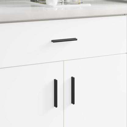 Handvat 2 pcs Zwart 106 x 7,4 x 15,5 mm Aluminium