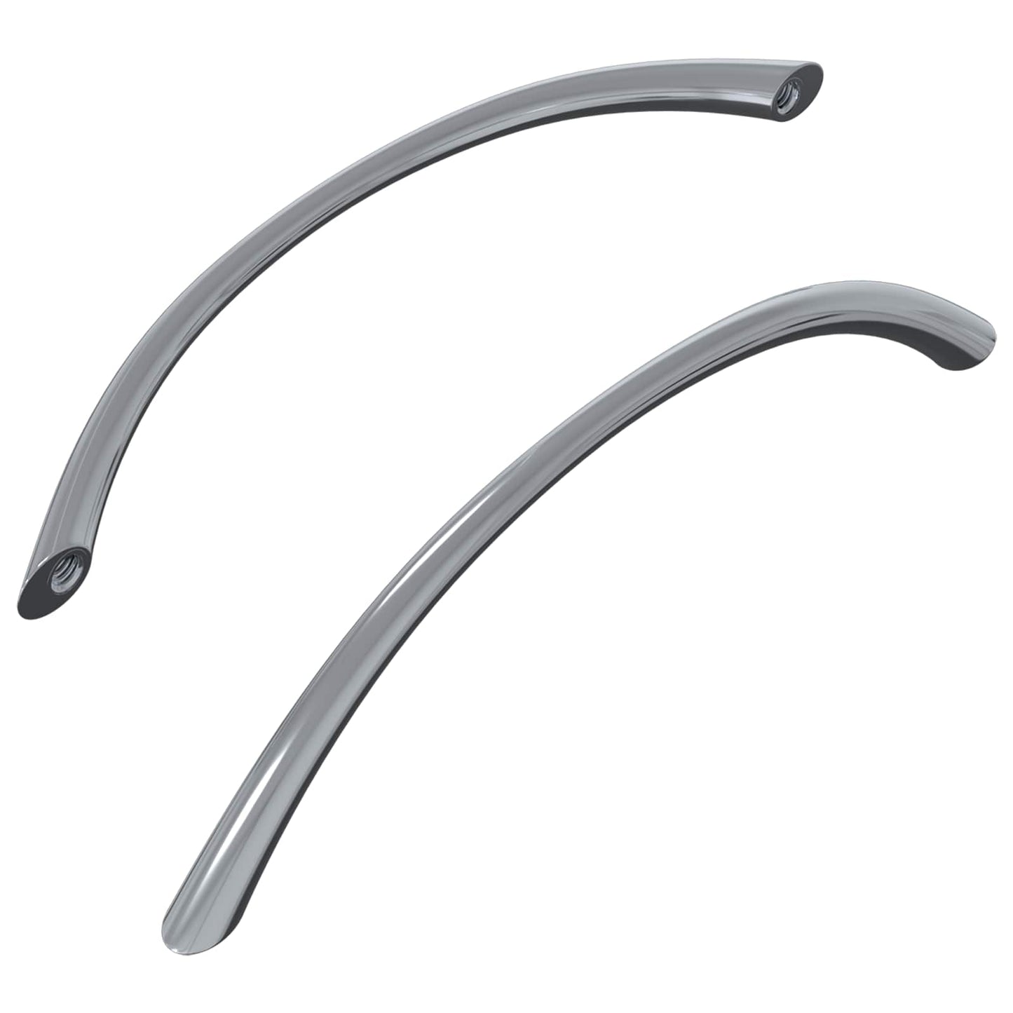 Handvat 2 pcs Zilver 107 x 3.6 x 23 mm Roestvrij staal