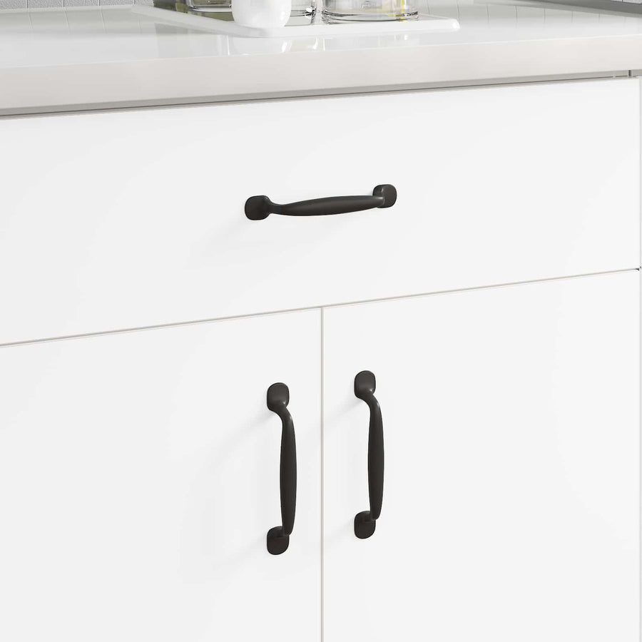 Meubelhandgreep 250 pcs Zwart 130 x 19,4 x 22,3 mm Aluminium