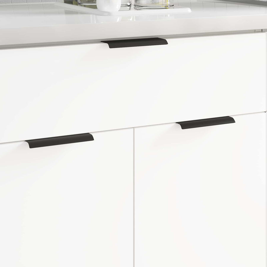 Handvat 2 pcs Zwart 120 x 39.6 x 17 mm Aluminium