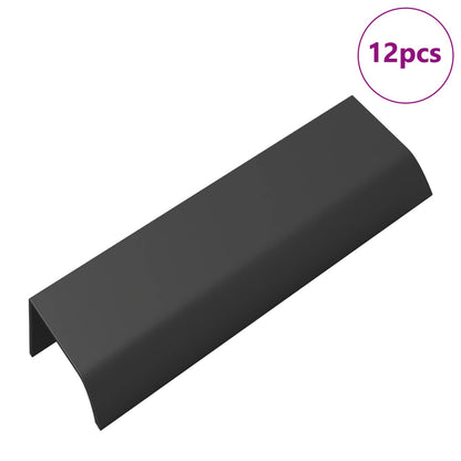 Handvat 12 pcs Zwart 120 x 39.6 x 17 mm Aluminium