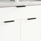 Kastgreep aluminium 120 mm zwart 725 stuks
