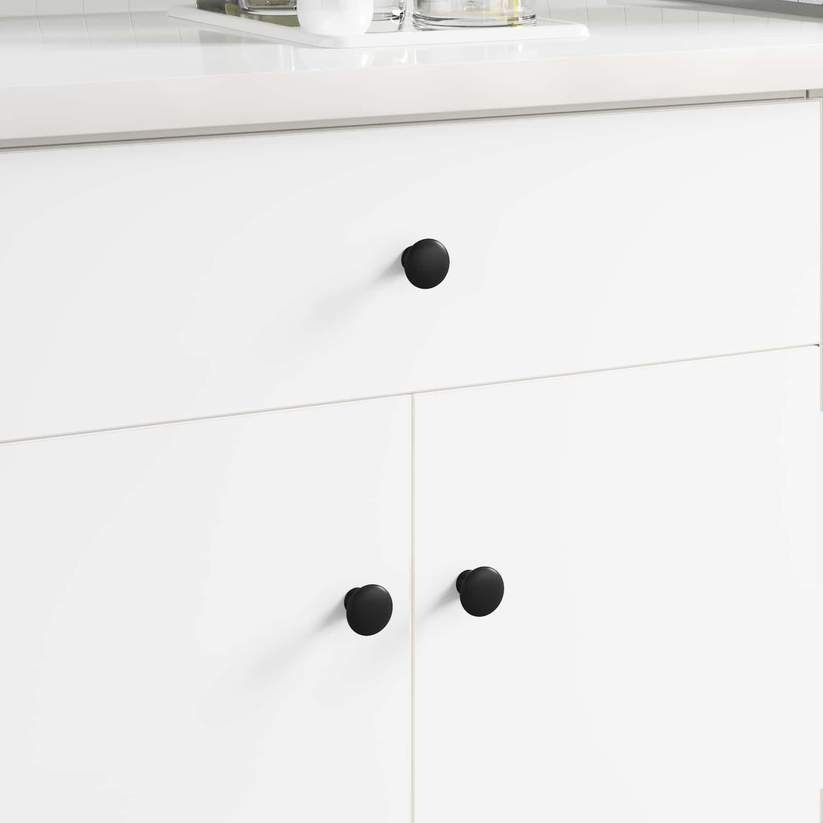 Handvat 2 pcs Zwart Ø30 mm Aluminium