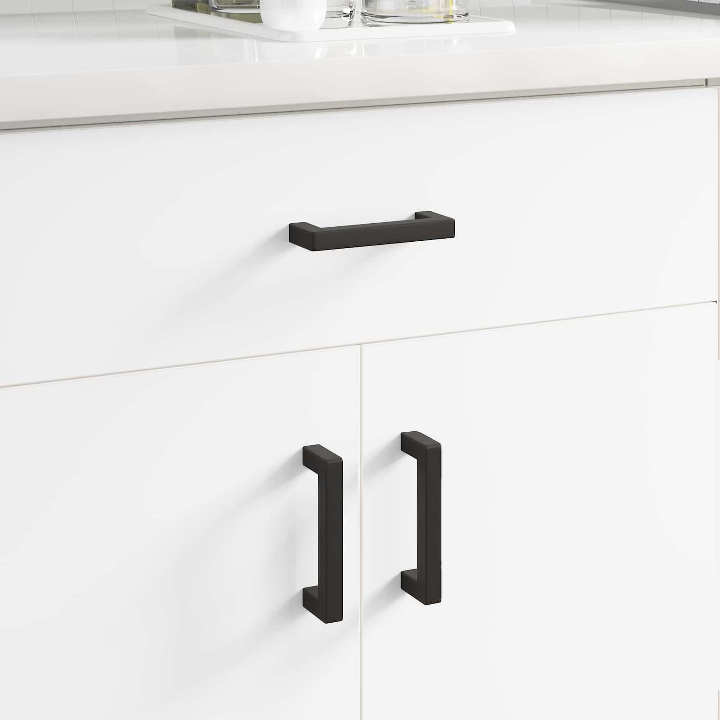 Meubelhandgreep 12 pcs Zwart 110 x 12 x 36 mm IJzer