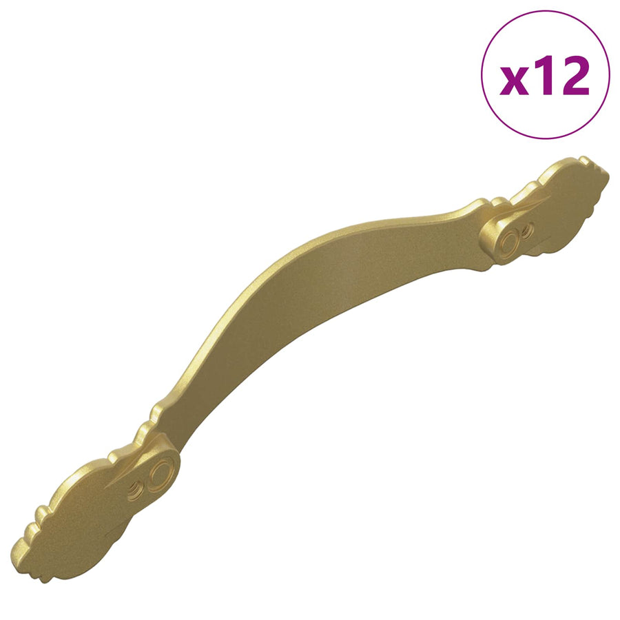 Handvat 12 pcs Goud M4 x 18 mm Zinklegering