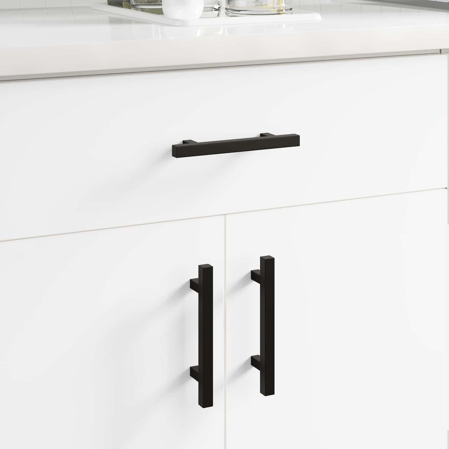 Kasthandgreep 2 pcs Zwart M4 x 18 mm Roestvrij staal