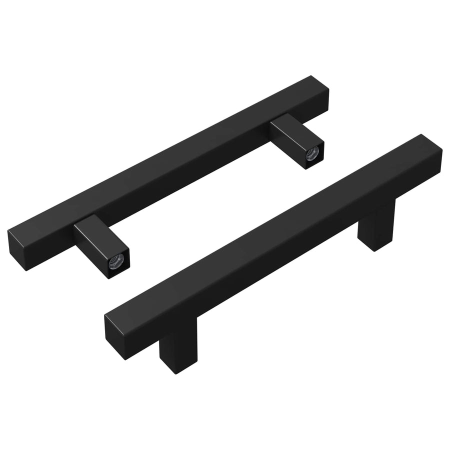 Kasthandgreep 2 pcs Zwart M4 x 18 mm Roestvrij staal