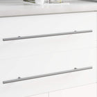 Handle 2 pcs Silver 500 mm Steel
