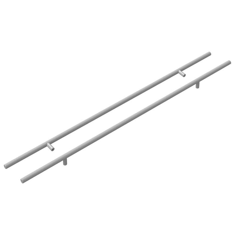 Kasthandgreep 2 pcs Zilver 1700mm Roestvrij staal
