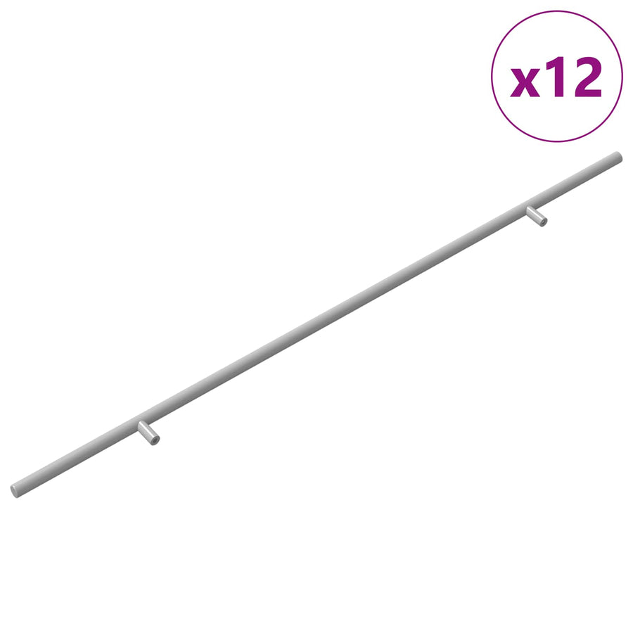 Kasthandgreep 12 pcs Zilver 1700mm Roestvrij staal