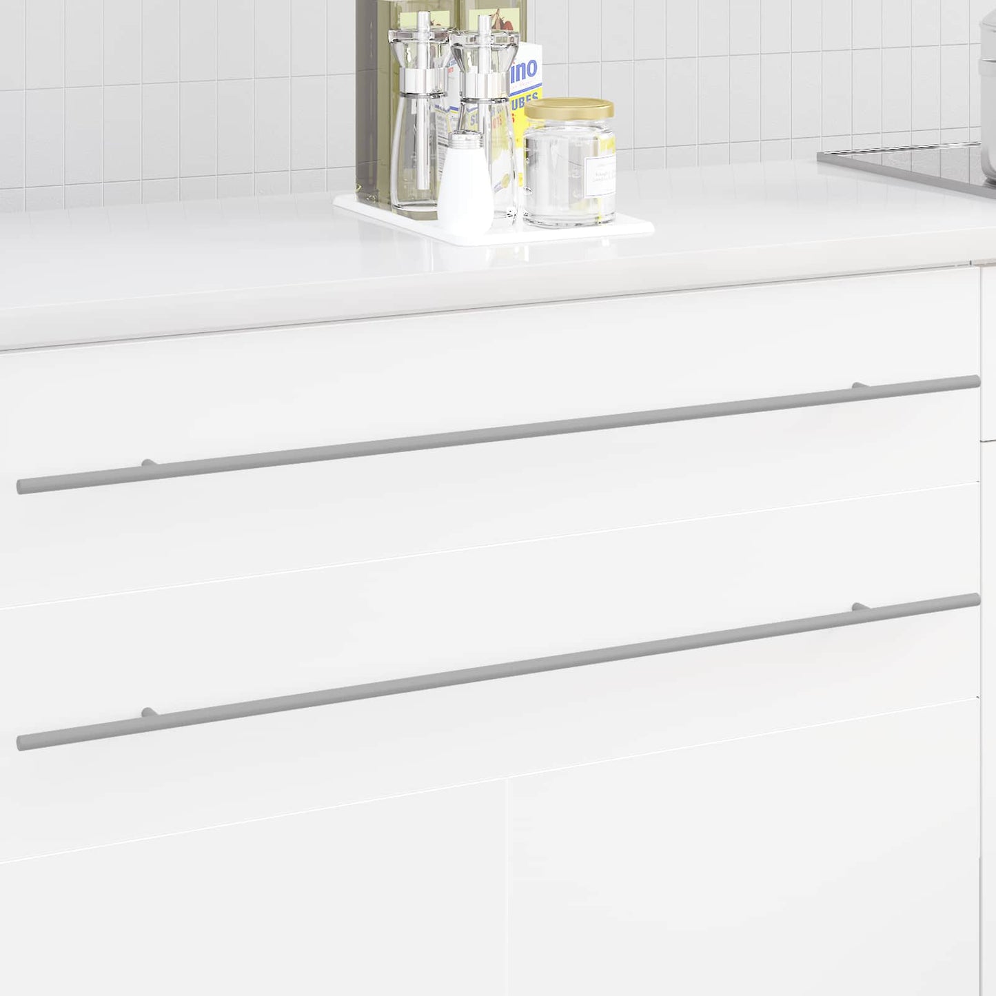 Kasthandgreep 12 pcs Zilver 0 Roestvrij staal