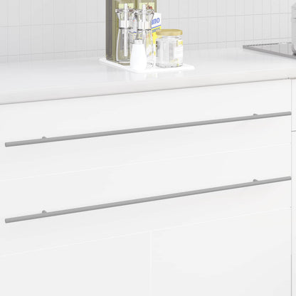 Kasthandgreep 12 pcs Zilver 0 Roestvrij staal