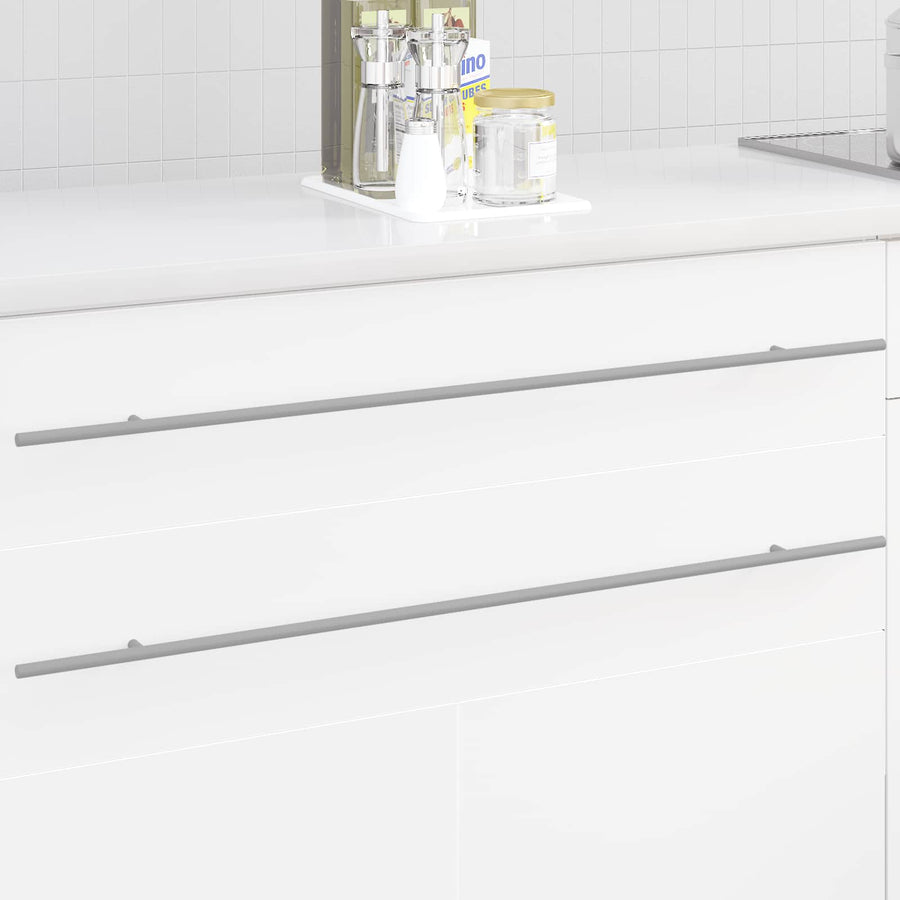 Kasthandgreep 12 pcs Zilver 0 Roestvrij staal