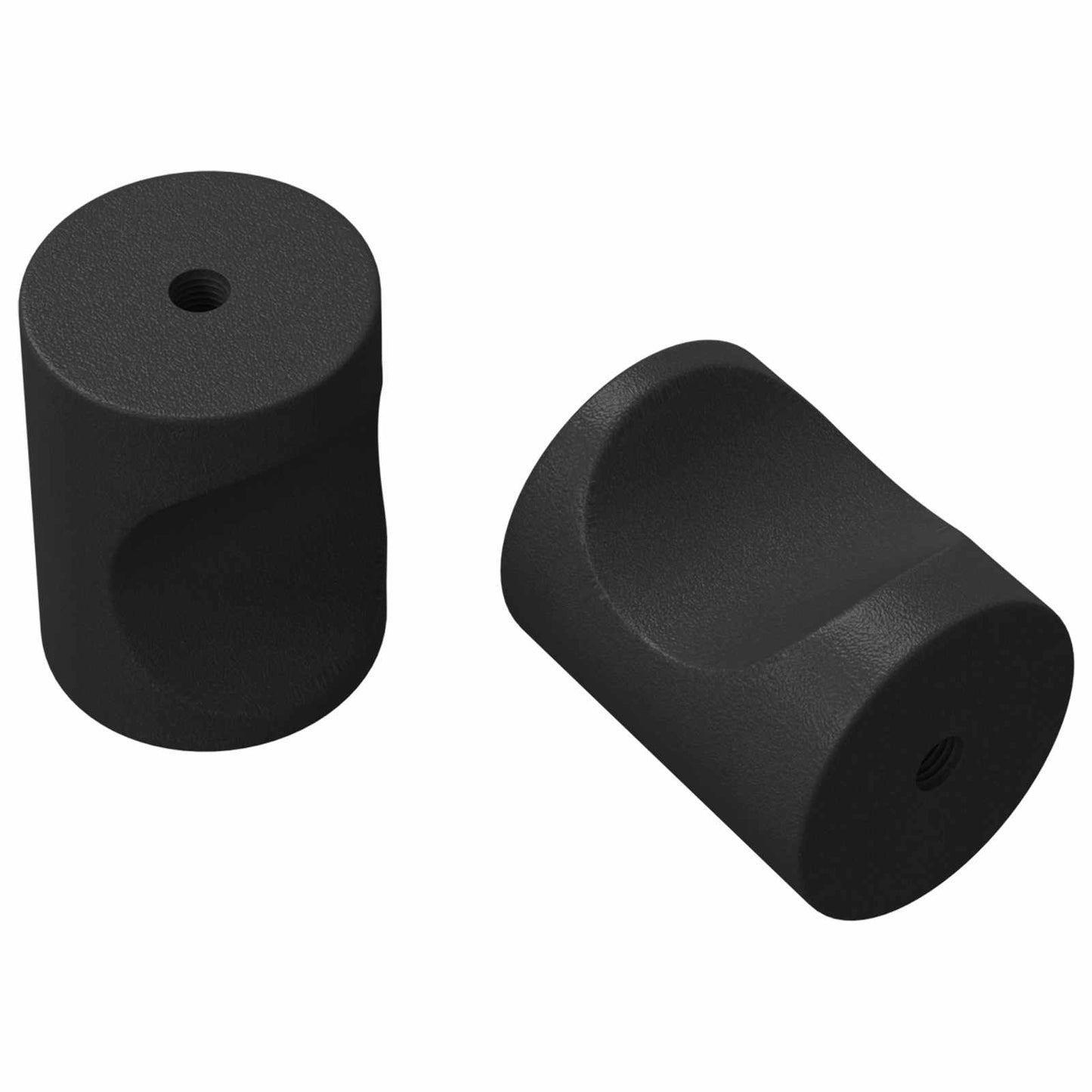 Kastknoppen 2 pcs Zwart M4 x 12 mm IJzer