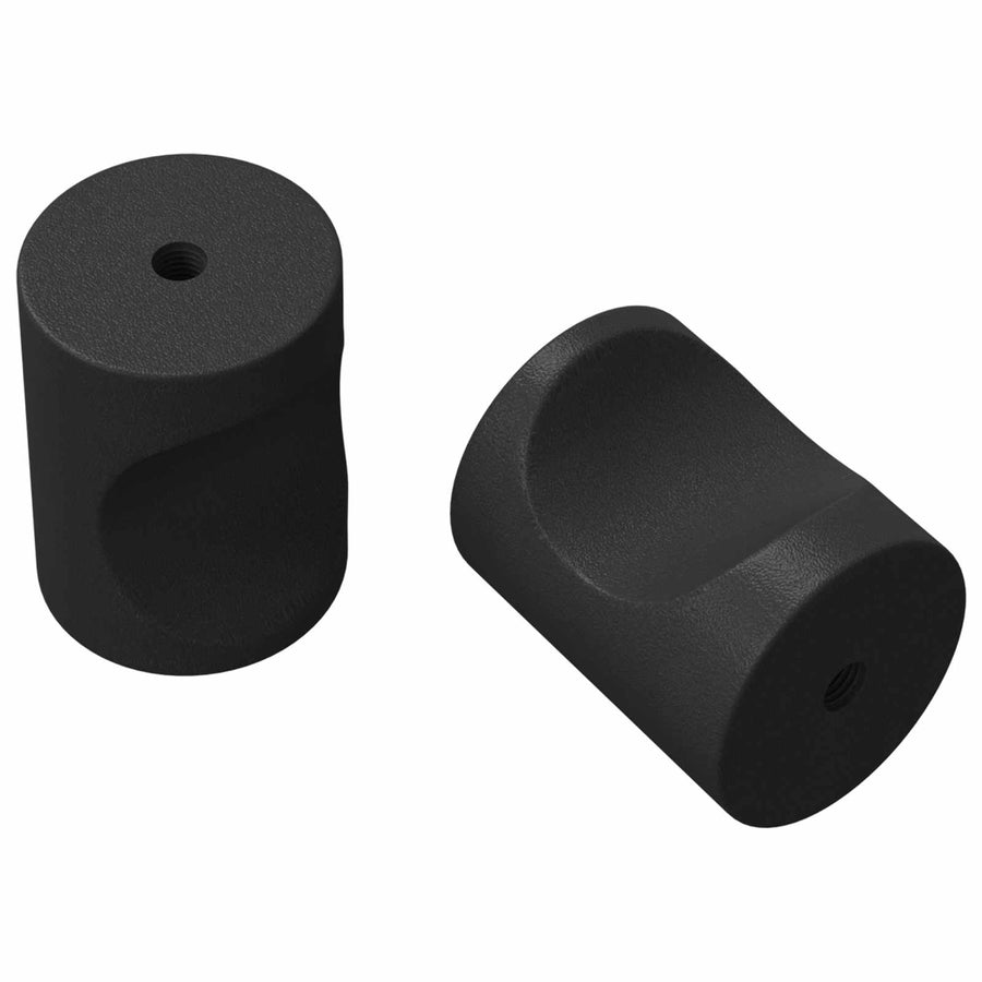 Kastknoppen 2 pcs Zwart M4 x 12 mm IJzer