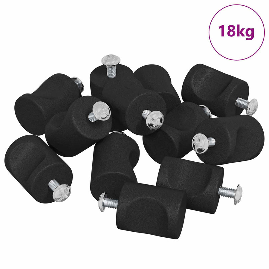 Kastknoppen 968 pcs Zwart IJzer