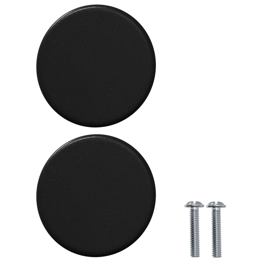 Kastknop 2 pcs Zwart 18 x 23 mm IJzer