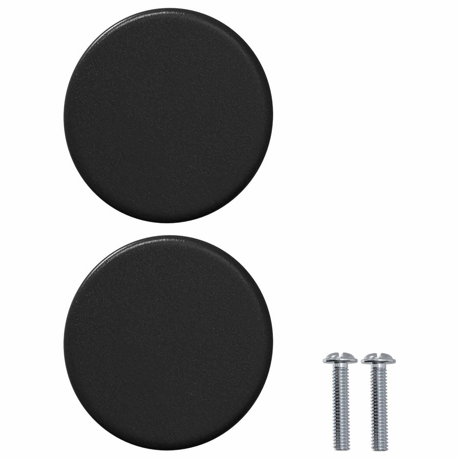 Kastknop 12 pcs Zwart 18 x 23 mm IJzer
