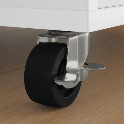 Caster 12 pcs Zwart en zilver 63 x 48 x 46 mm IJs en nylon