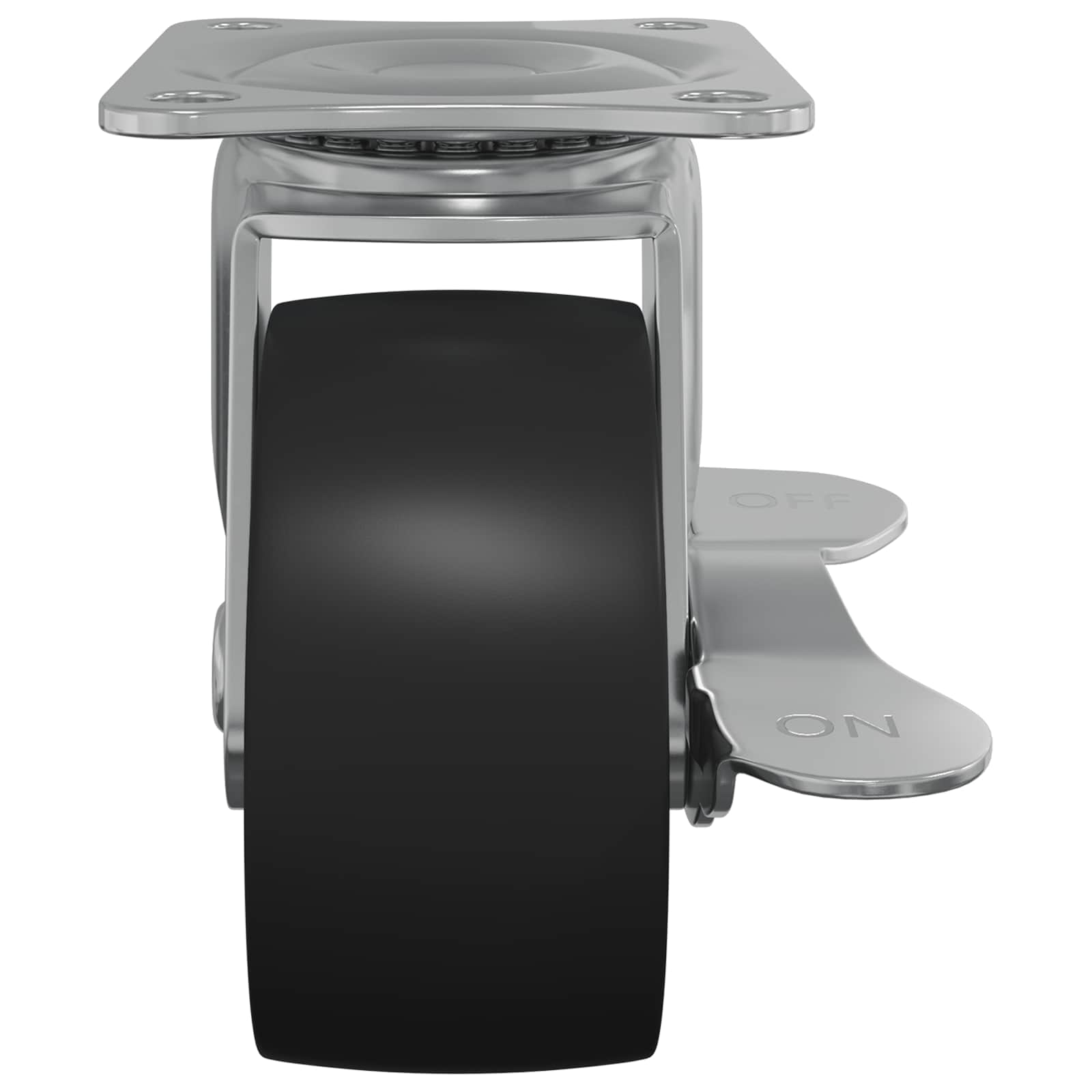 Caster 12 pcs Zwart en zilver 63 x 48 x 46 mm IJs en nylon