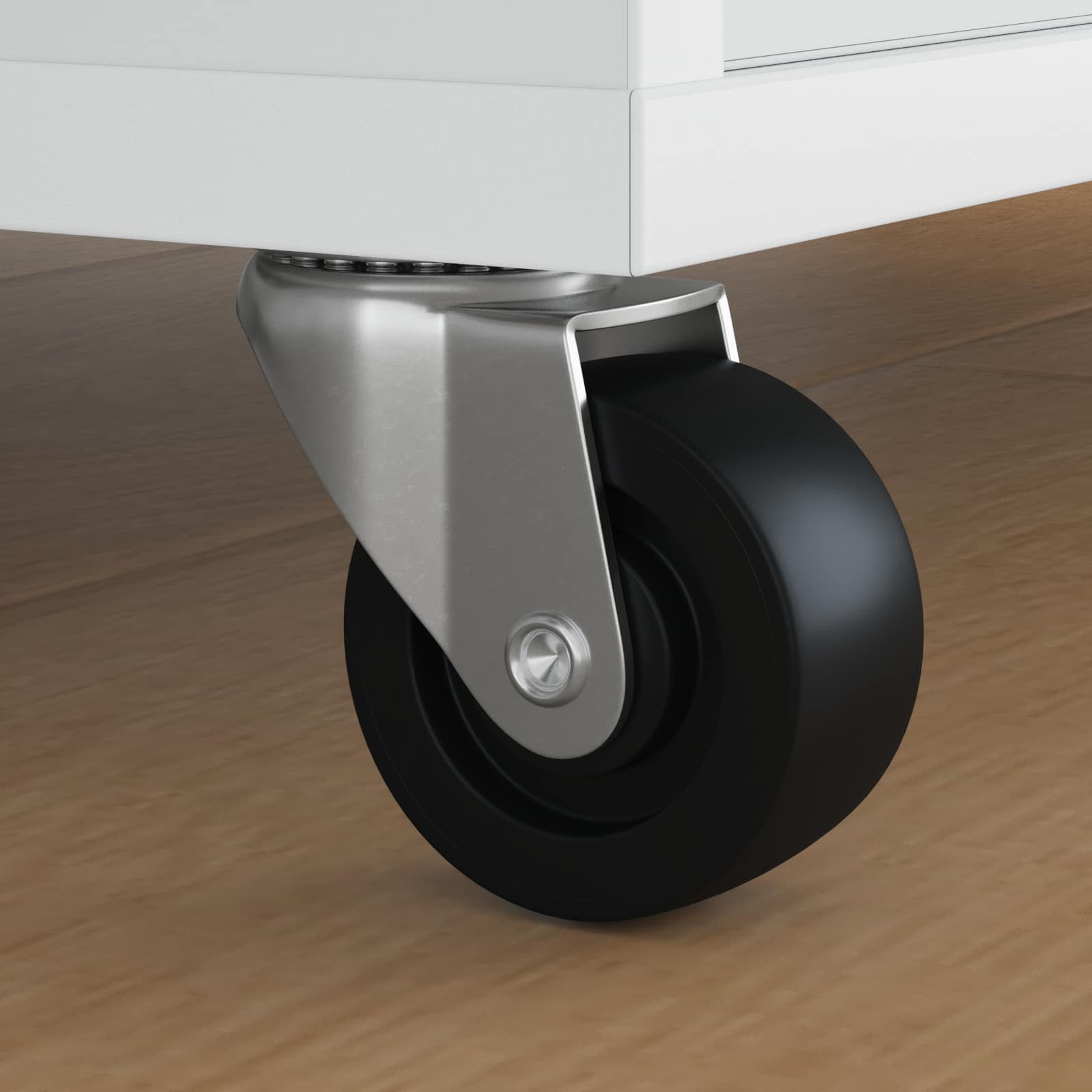 Zwenkwiel 2 pcs Zilver 60 x 60 x 50 mm IJs en nylon