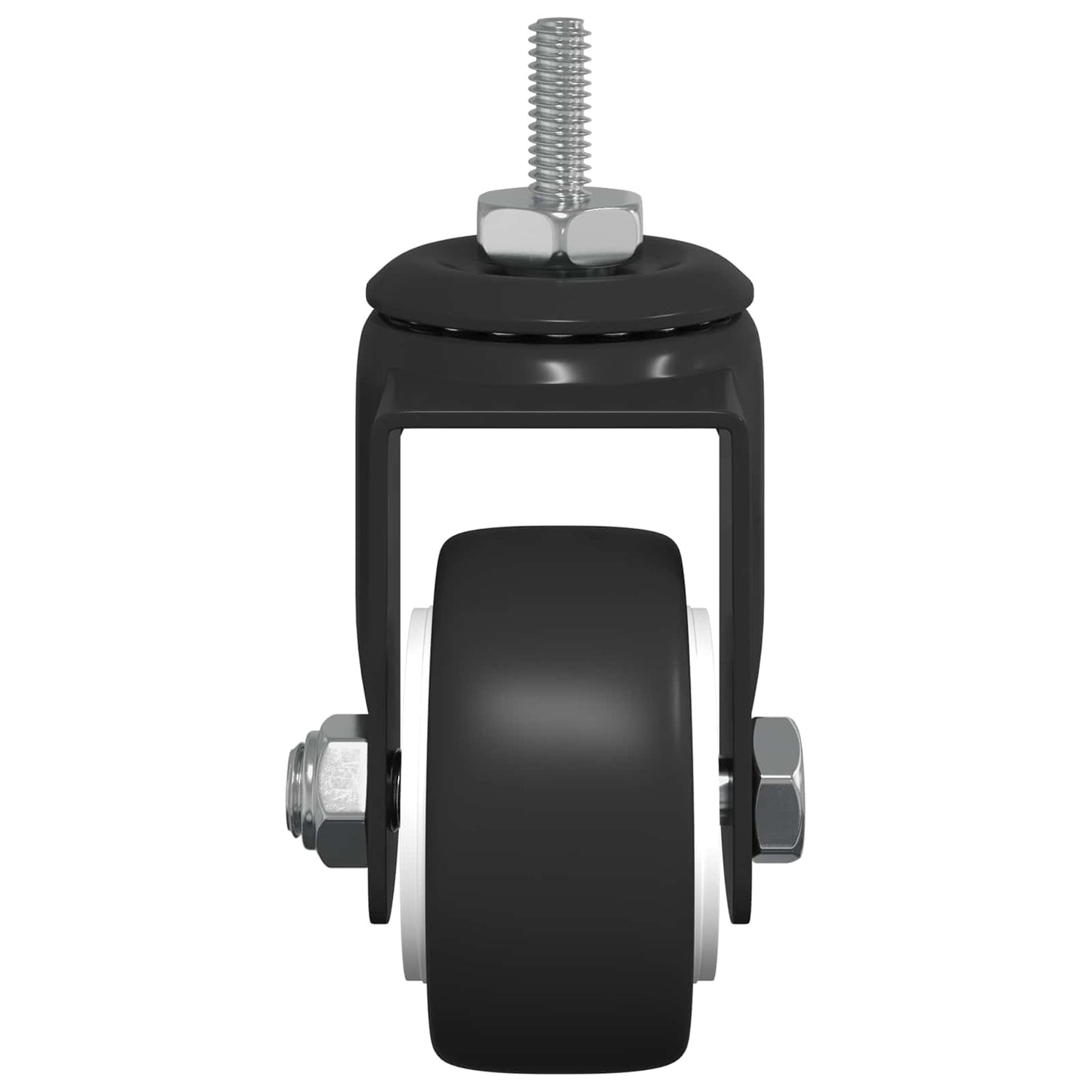 Zwenkwiel 2 pcs Zwart M6 mm IJs en nylon