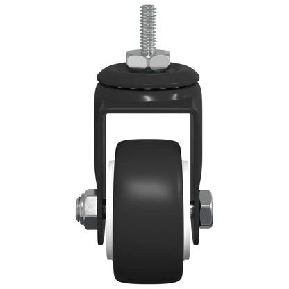 Zwenkwiel 2 pcs Zwart M6 mm IJs en nylon