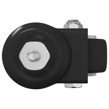 Zwenkwiel 2 pcs Zwart M6 mm IJs en nylon