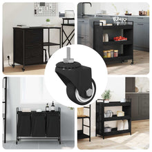 Zwenkwiel 12 pcs Zwart M6 mm IJs en nylon