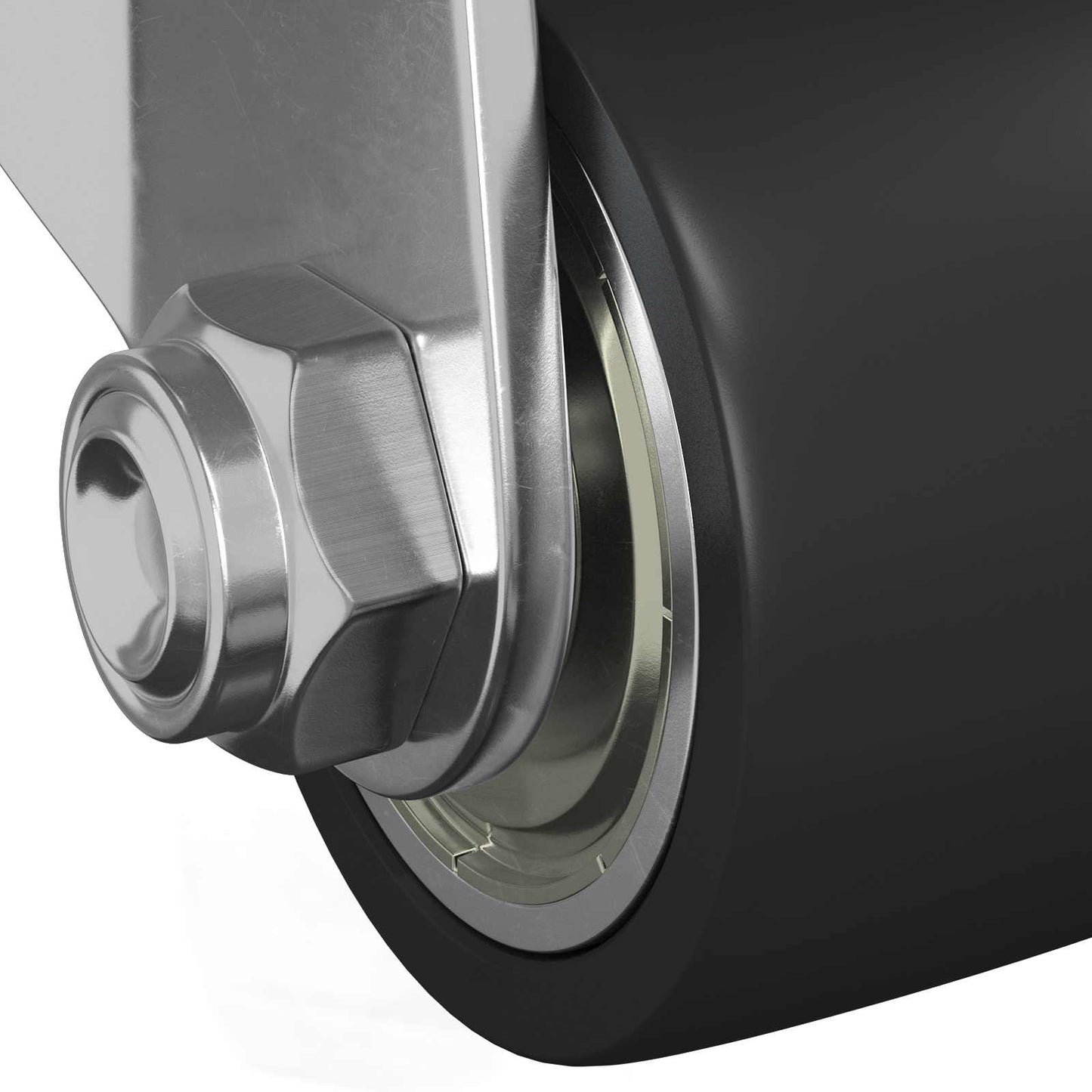 Caster 2 pcs Zilver 50 mm Nylon