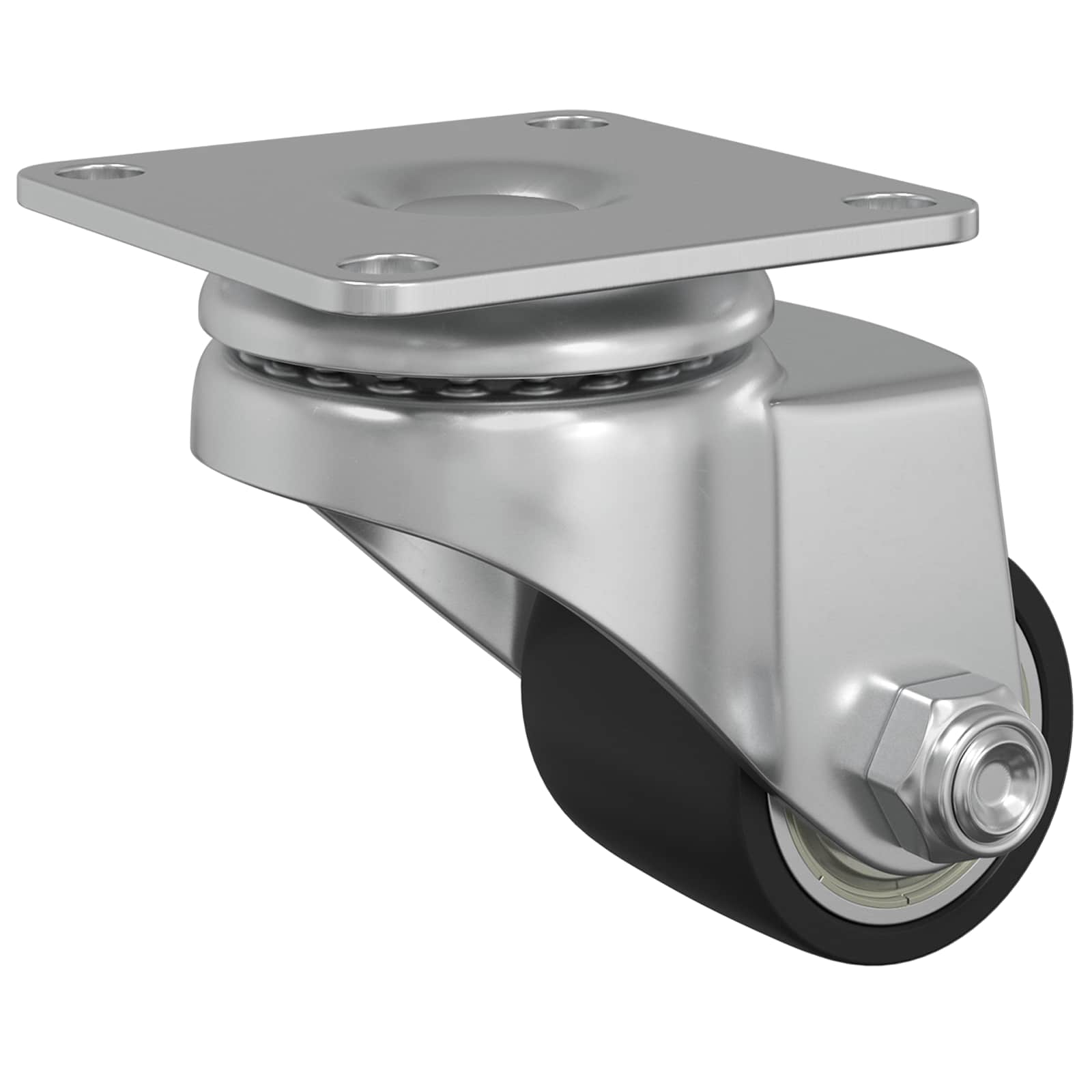 Caster 2 pcs Zilver 50 mm Nylon