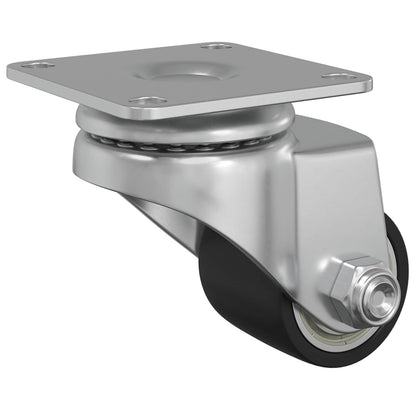 Caster 2 pcs Zilver 50 mm Nylon