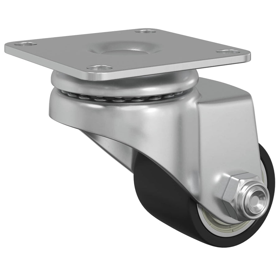 Caster 2 pcs Zilver 50 mm Nylon