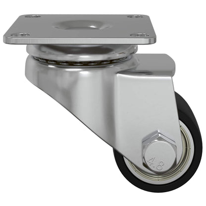 Caster 2 pcs Zilver 50 mm Nylon